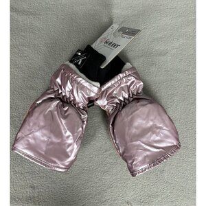 Isotoner Signature Women's Sleek Heat Flip Touchscreen Mittens L/XL Blush NWT's